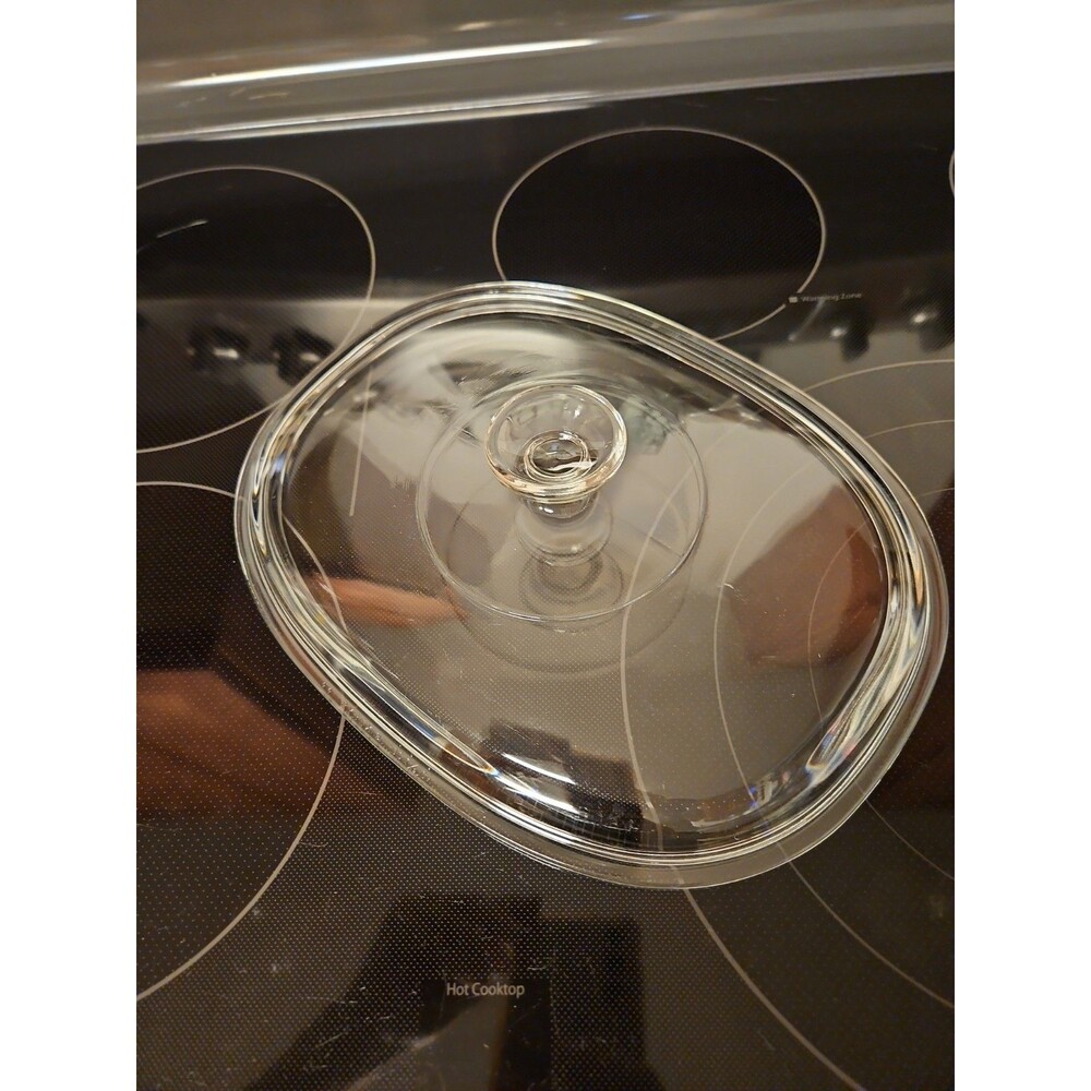 Pyrex DC 1 1/2-C Oval Glass Replacement Lid Cover for 3 Qt. Oval Dish DC-1.5-C